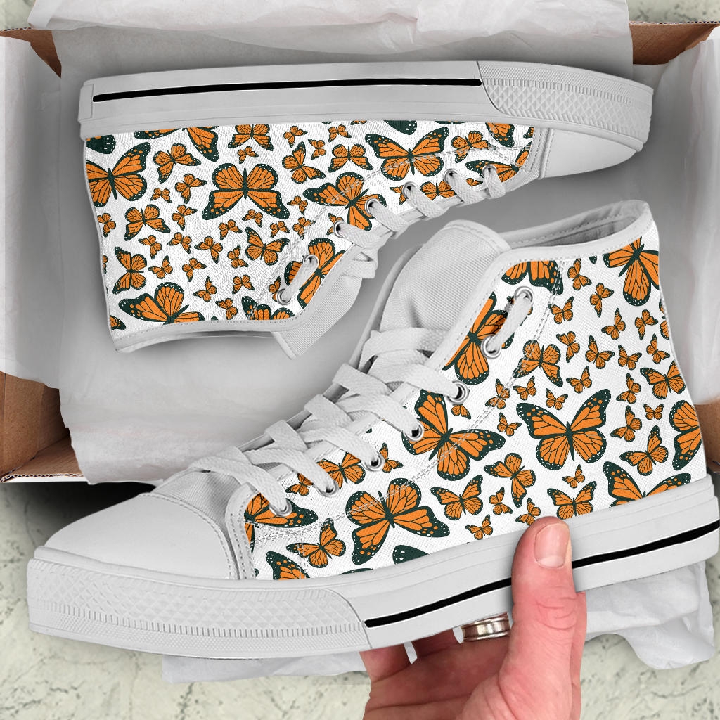 New Orange Butterfly High Top Shoes – product image 5