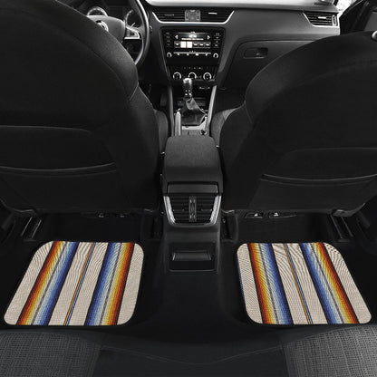 Rainbow Stripes Car Floor Mats