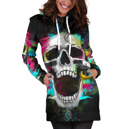 Tribal Scream - Hoodie Dress