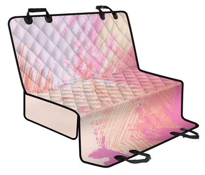 Pink Pastel Abstract Car Back Seat Pet Cover