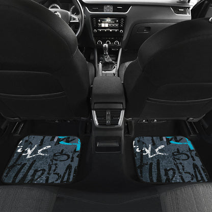 Blue Graffiti Car Floor Mats