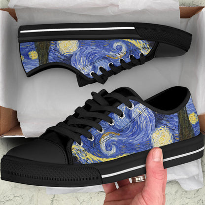 Starry Night Shoes - Black Sole