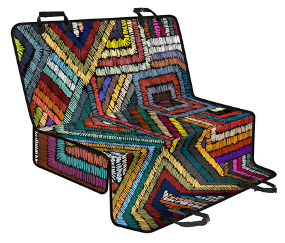 Colorful Ethnic Car Back Seat Pet Cover