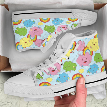 Kawaii Cute Clouds High Top Shoes – product image 5
