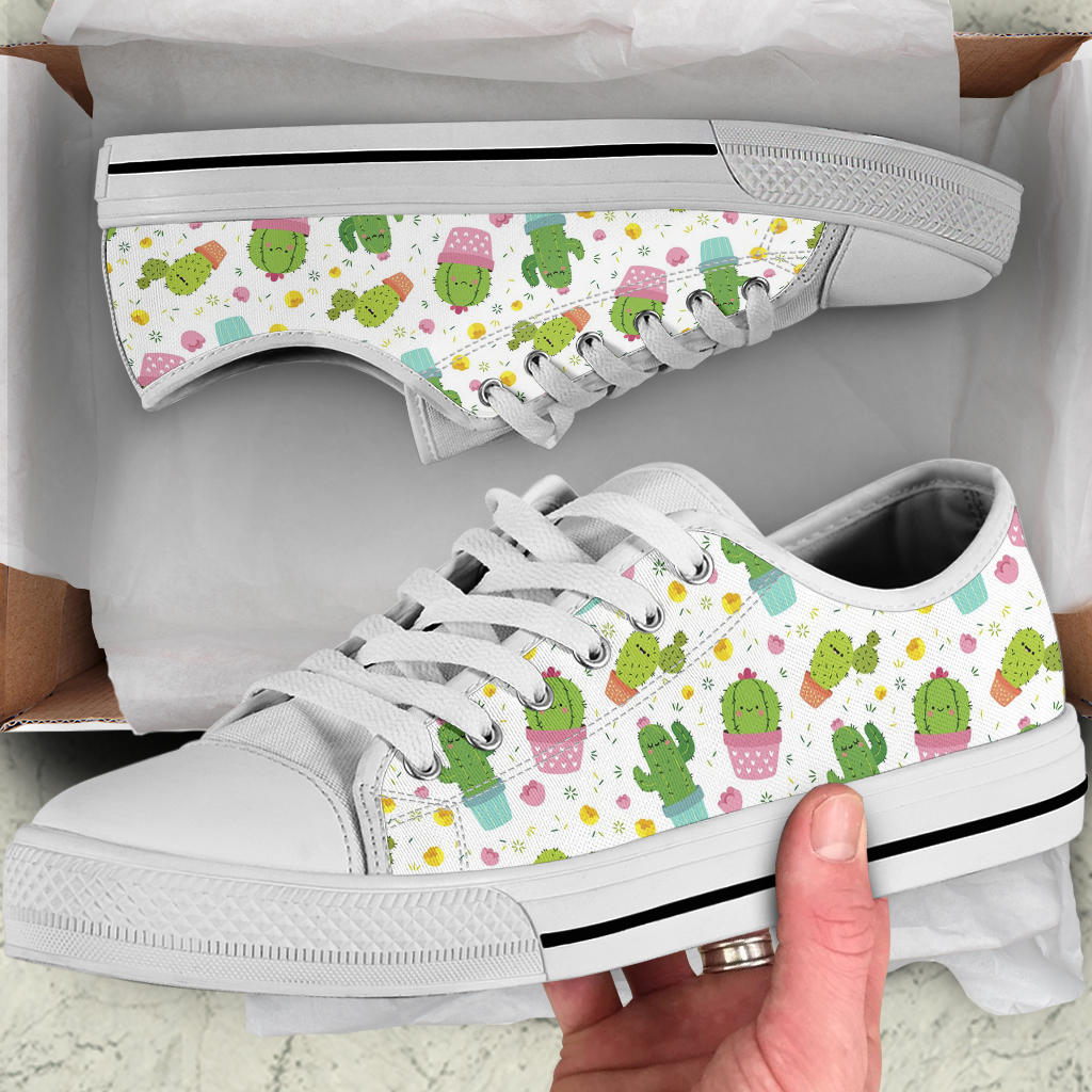 Kawaii Cactus Low Top Shoes – product image 5