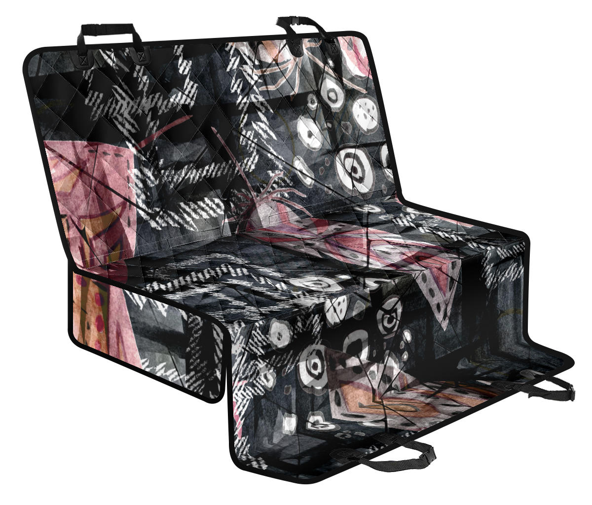Abstract Swirls Car Back Seat Pet Cover