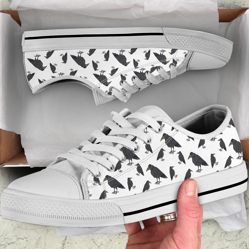 Crow Print Low Top Shoes – product image 5