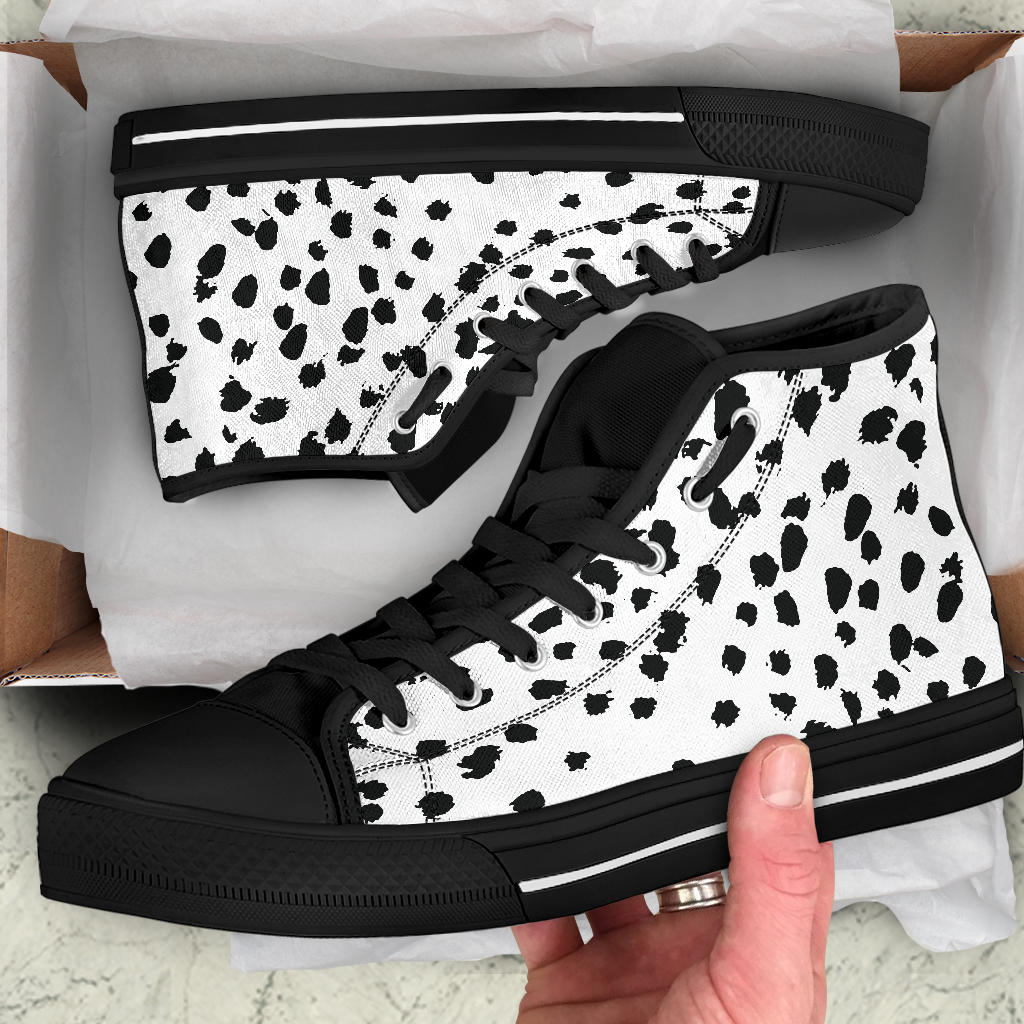 Dalmatian Shoes Black Sole High Top Shoes – product image 5