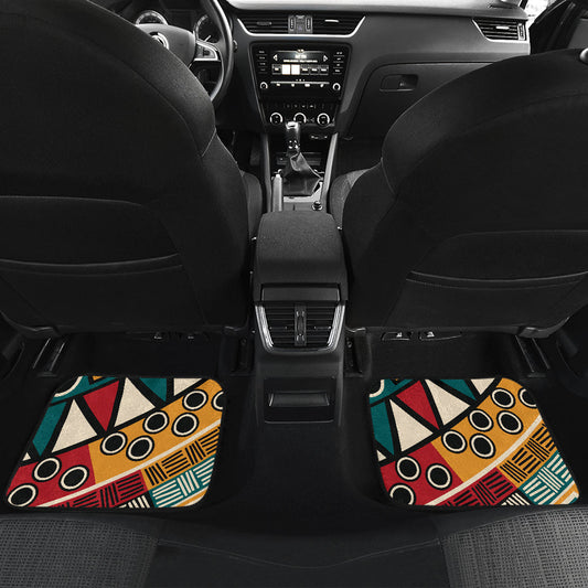 Brown Tribal Mandala Car Floor Mats