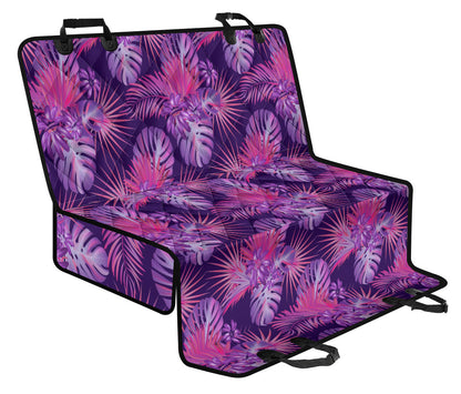 Purple Plants Car Back Seat Pet Cover