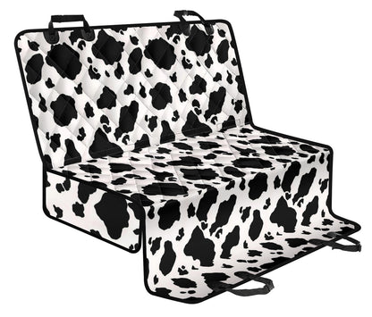 Cow Print Car Back Seat Pet Cover