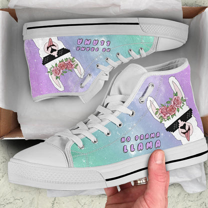 No Drama Llama High Top Shoes – product image 5