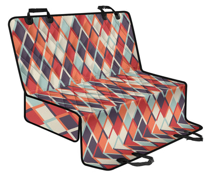 Retro Checkered Car Back Seat Pet Cover