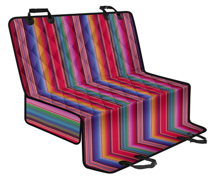 Colorful Rainbow Stripes Car Back Seat Pet Cover