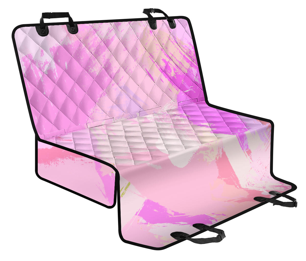 Pink Pastel Abstract Car Back Seat Pet Cover