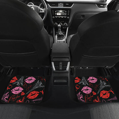 Pink Red Lips Car Floor Mats
