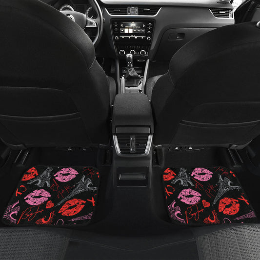Pink Red Lips Car Floor Mats