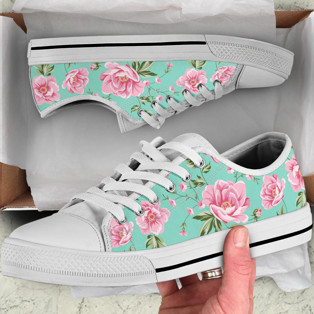 Pink Rose Shoes Low Top Sneakers for Women & Men – product image 5