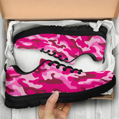 Pink Camouflage Sneakers