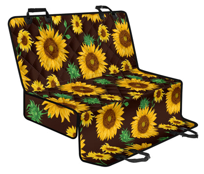 Sunflowers Car Back Seat Pet Cover