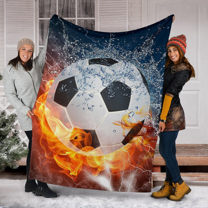 Soccer Ball Fire & Water Blanket