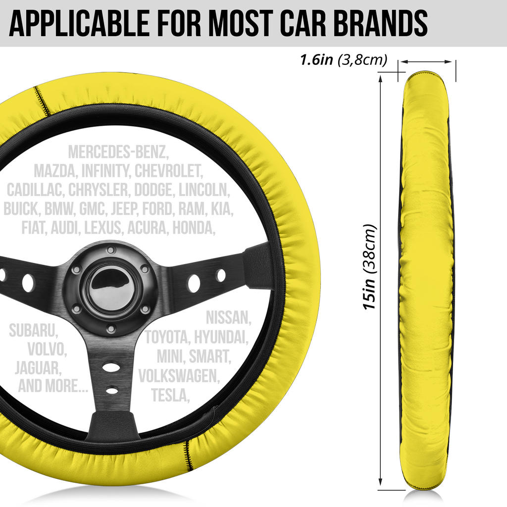Yellow Steering Wheel Cover