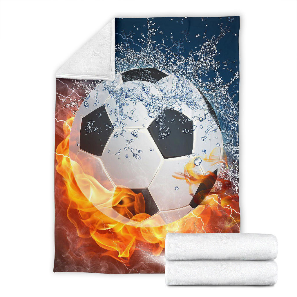 Soccer Ball Fire & Water Blanket