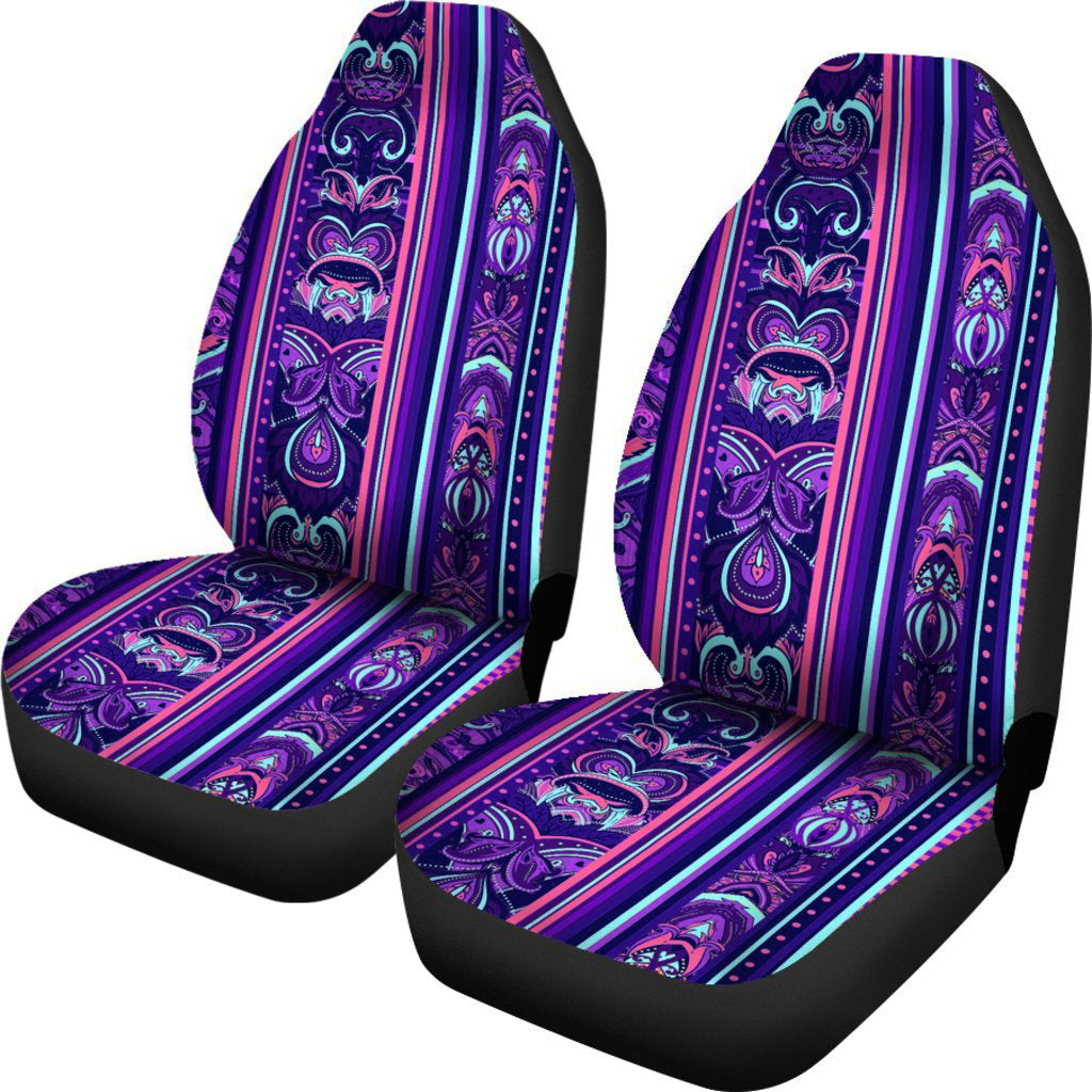 Purple Boho Car Seat Covers