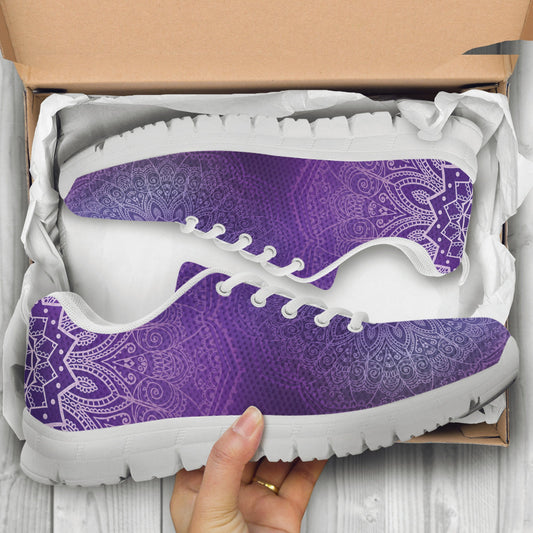 Purple Mandalas Sneakers