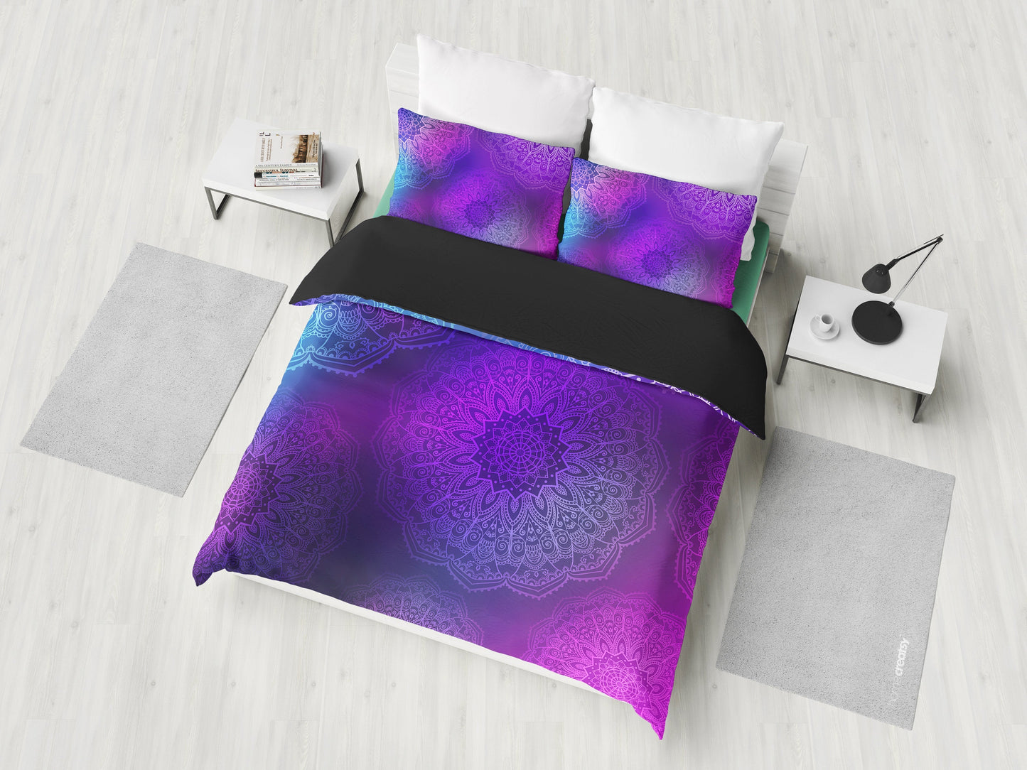 Purple Mandalas Bedding Set