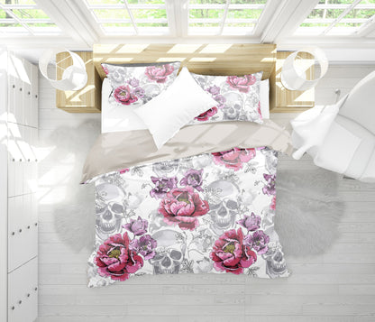 Skulls & Roses Bedding Set