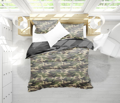 Army Green Camouflage Bedding Set