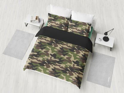 Army Green Camouflage Bedding Set