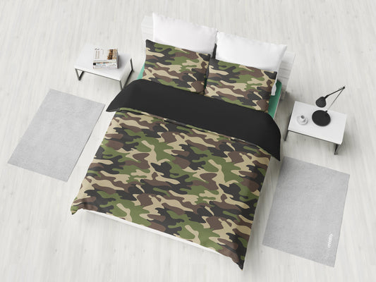Army Green Camouflage Bedding Set