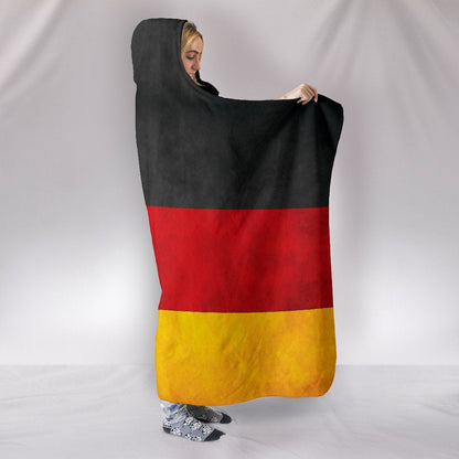 German Flag Hooded Blanket