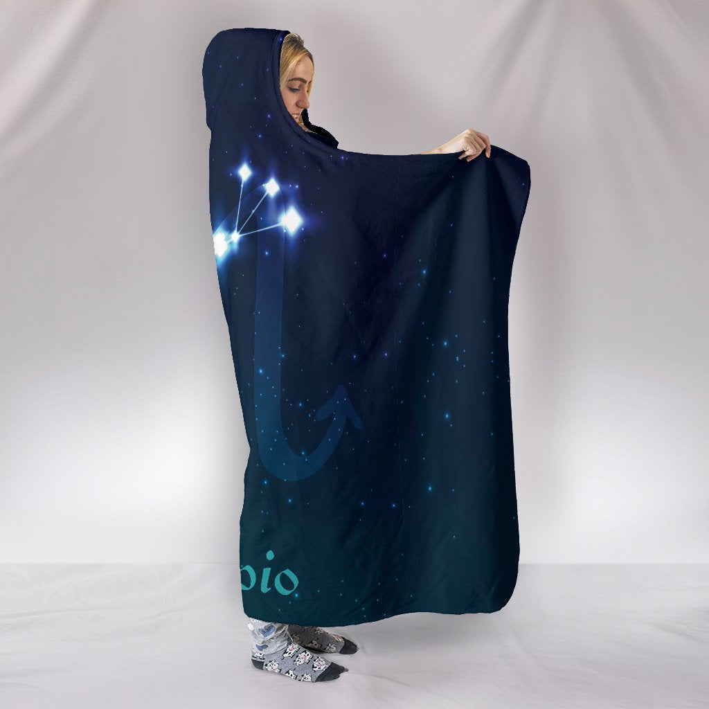 Scorpio Zodiac Hooded Blanket