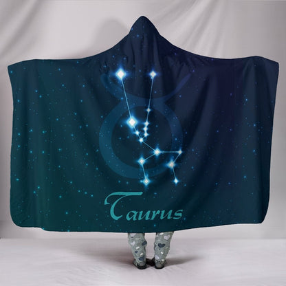 Taurus Zodiac Hooded Blanket