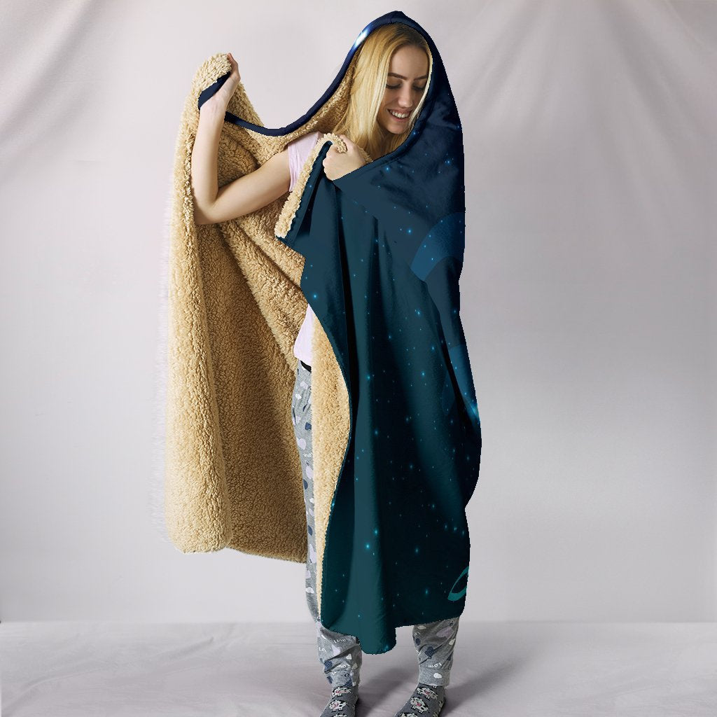Aquarius Zodiac Hooded Blanket