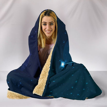 Aries Zodiac Hooded Blanket