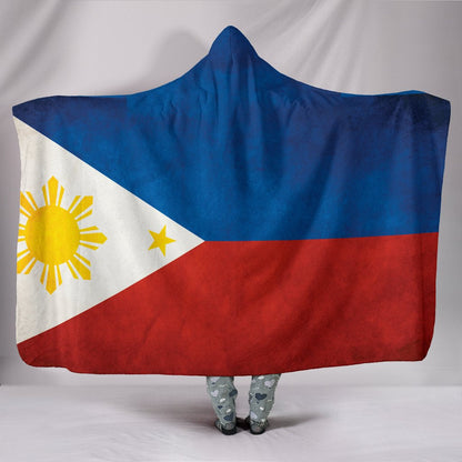 Philippines Flag Hooded Blanket