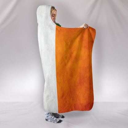 Irish Flag Hooded Blanket