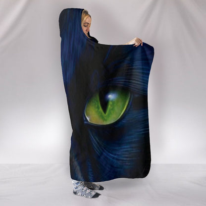 Cat Eyes Hooded Blanket
