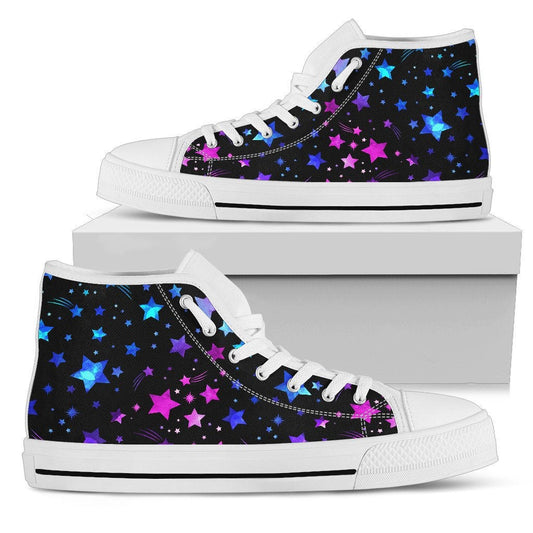 Pink & Purple Stars High Top Shoes