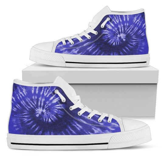 Purple Tie Dye High Top Shoes