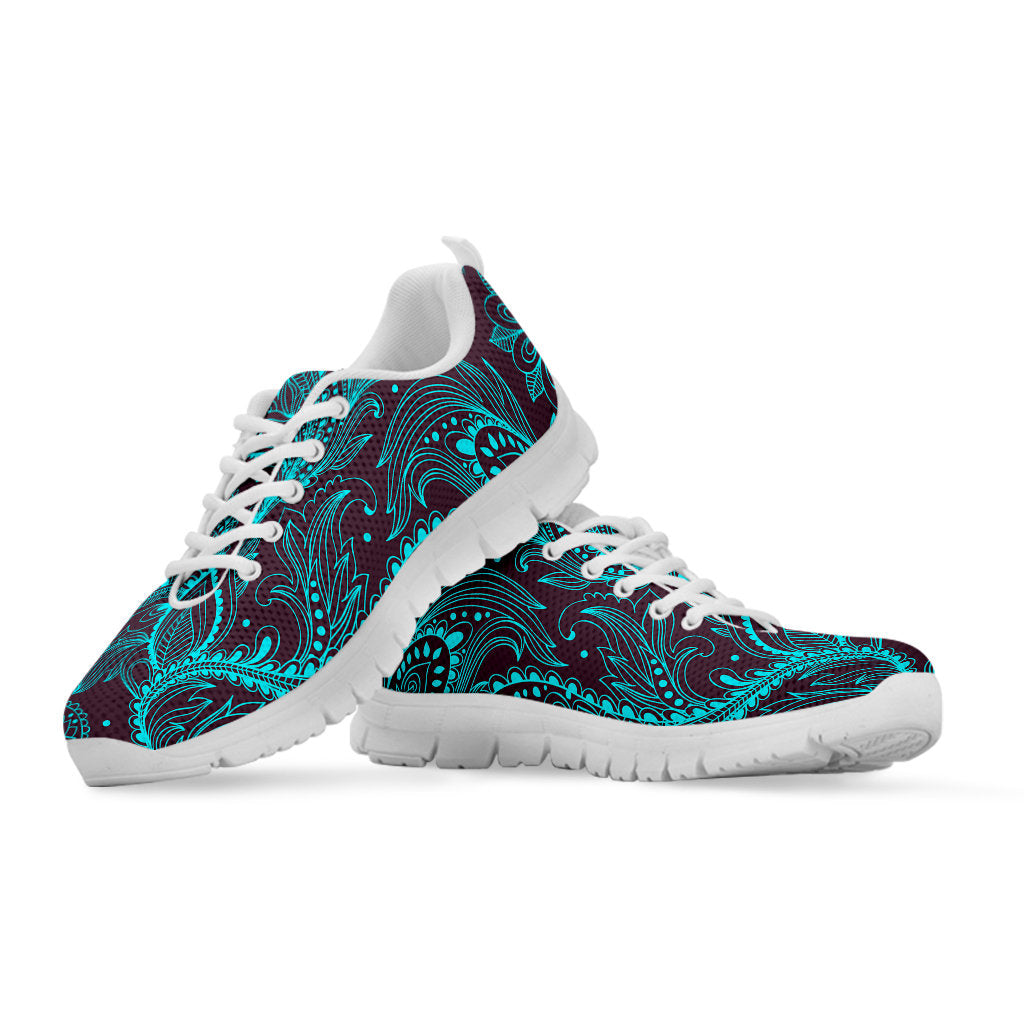 Light Green Teal Decor Sneakers