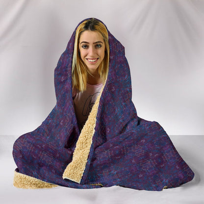 Purple Mandalas Hooded Blanket