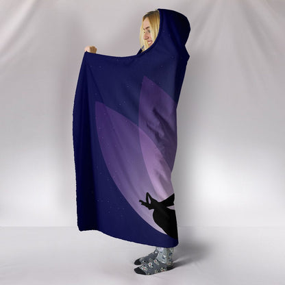 Meditator Chakra Lotus Hooded Blanket