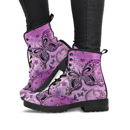 Pink Butterfly Printed Boots product image