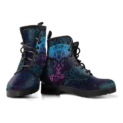 Elephant lotus mandala women’s printed boots – product image 2