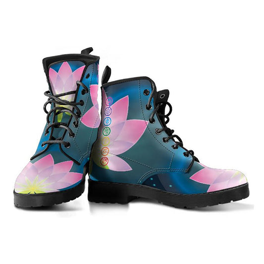 Pastel Lotus Chakra Mandala Womens Boots